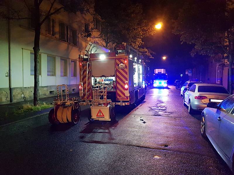 Feuerwehreinsatz in der Friedrich-Ebert-Straße (Foto: Feuerwehr Neustadt)