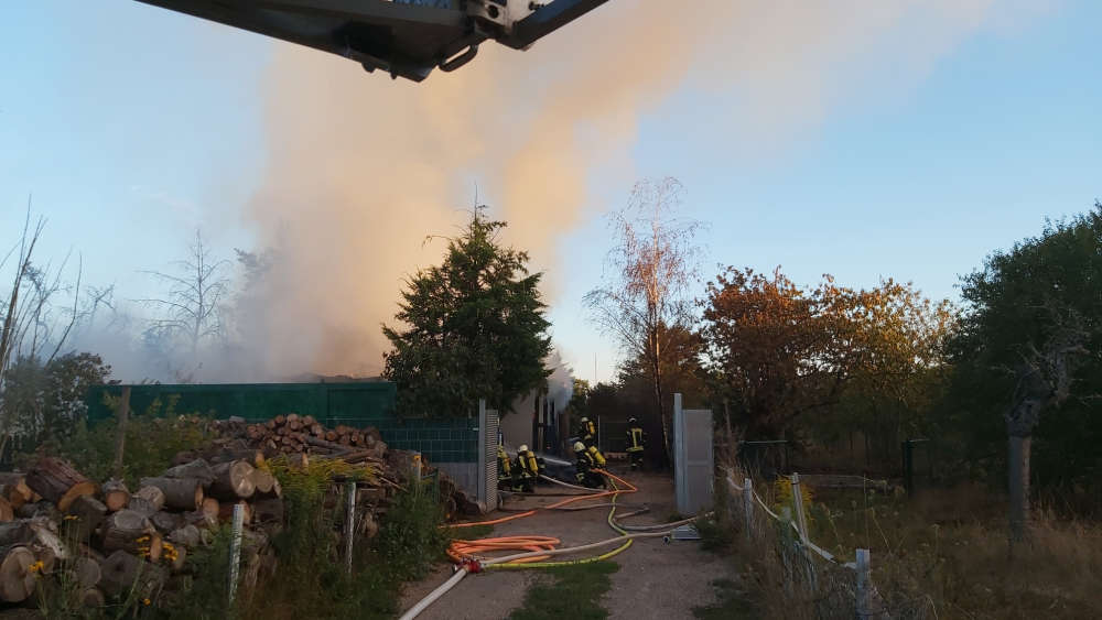 Brand Sandbuckelgelände (Foto: Feuerwehr Haßloch)