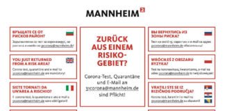 Plakat Reiserückkehrer (Foto: Stadt Mannheim)