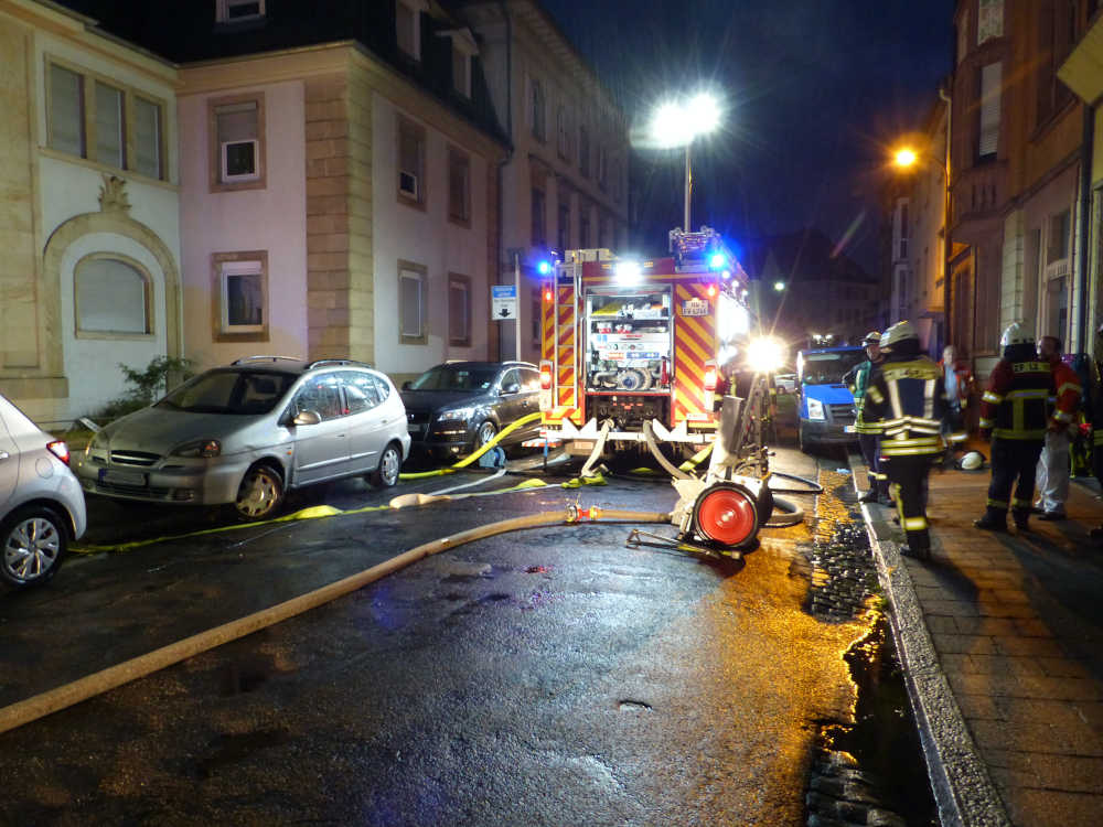 Feuerwehreinsatz in der Werderstraße (Foto: Feuerwehr Neustadt)