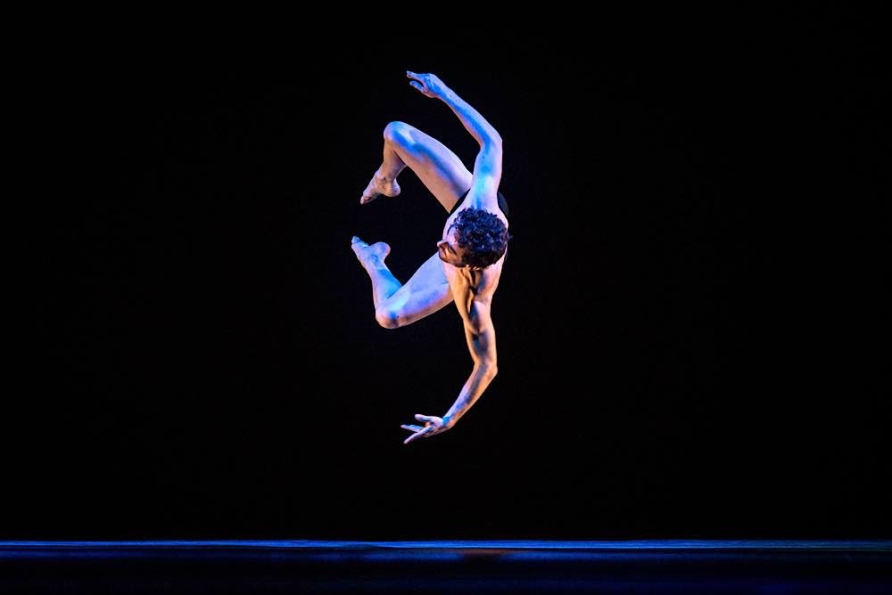 Beim magischen Tanztheater „Blu Infiniti“ gibt es kein Oben und kein Unten, anstelle der Schwerkraft regiert wunderbare Leichtigkeit. (Foto: Clarissa Lambert)