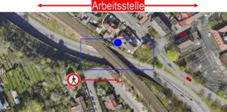 Die Arbeitsstelle an der Brücke im Schöntal (Foto: Stadtverwaltung Neustadt)