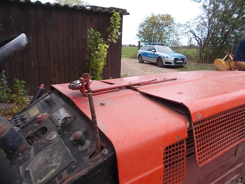 Tatobjekt Traktor (Foto: Polizei RLP)