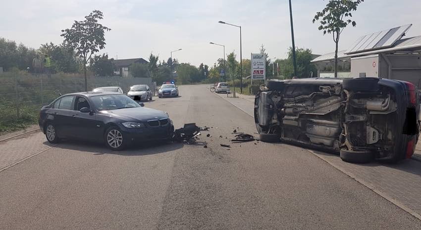 Verkehrsunfall im Gewerbegebiet 