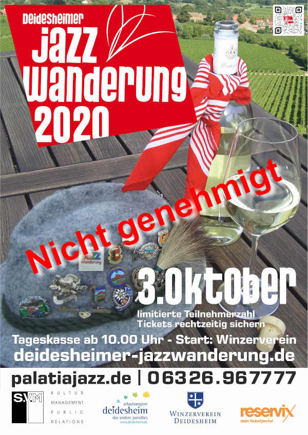 Deidesheimer Jazzwanderung 2020 (Quelle: S.Y.M) Deidesheimer Jazzwanderung 2020 (Quelle: S.Y.M)