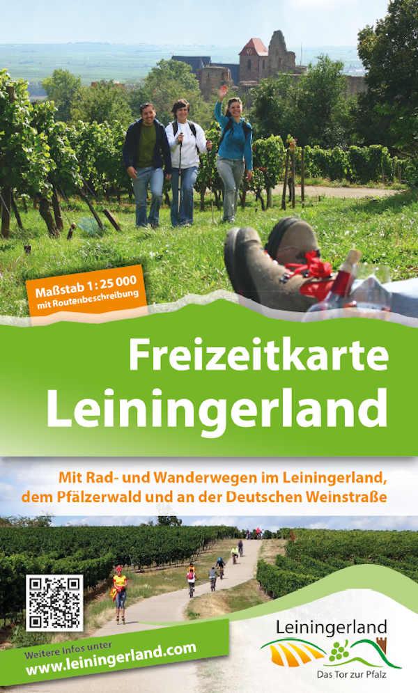 Titelseite der neu erschienenen „Freizeitkarte Leiningerland“, herausgegeben vom Verein 