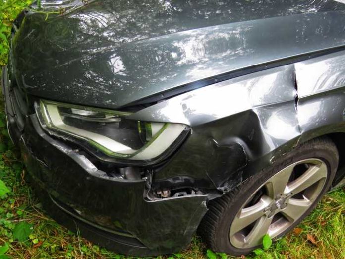 Kotflügel vorne links des beschädigten Audi A3