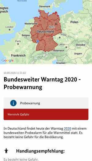 Warnung für Deutschland