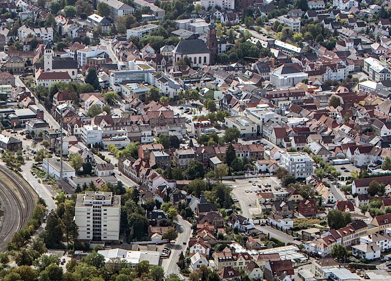 Grünstadt (Luftaufnahme, Foto: Helmut Dell)
