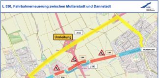 Die Arbeiten beginnen mit dem zweiten Bauabschnitt (siehe Skizze) (Foto: LBM Speyer)