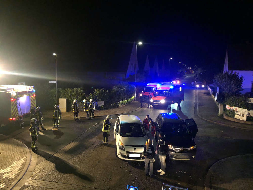 Verkehrsunfall in der Flugplatzstraße (Foto: Feuerwehr Neustadt)