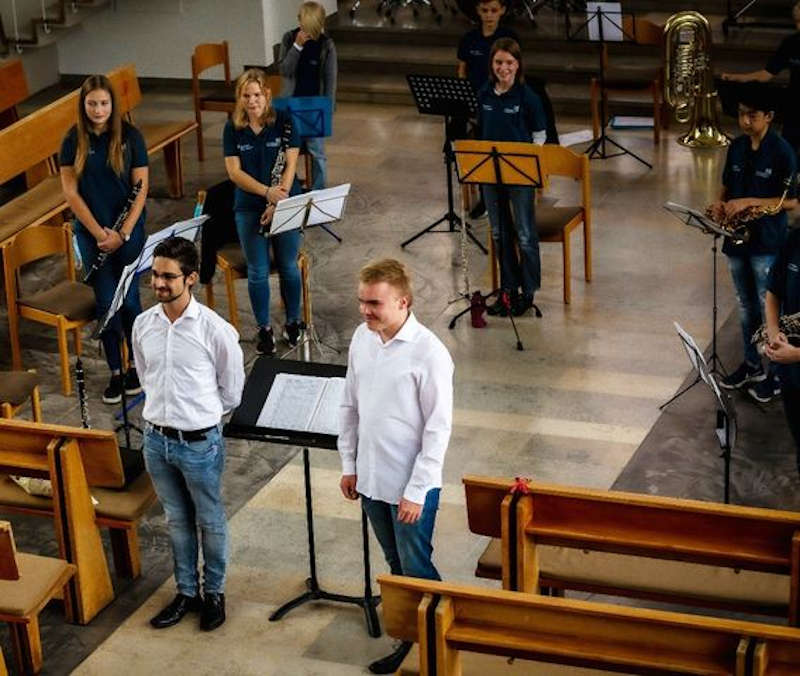 Die Dirigenten Max Stutz und Thomas Förster (Foto: Kolpingskapelle Hambach)