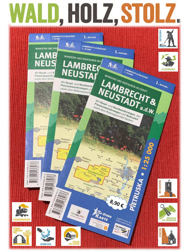 Neue Wanderkarte (Quelle: Verbandsgemeindeverwaltung Lambrecht)