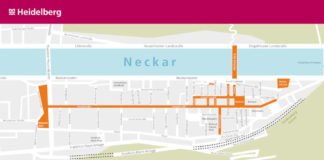 Geltungsbereich der Maskenpflicht in Heidelberg ab dem 16. Oktober 2020 (Foto: Stadt Heidelberg)