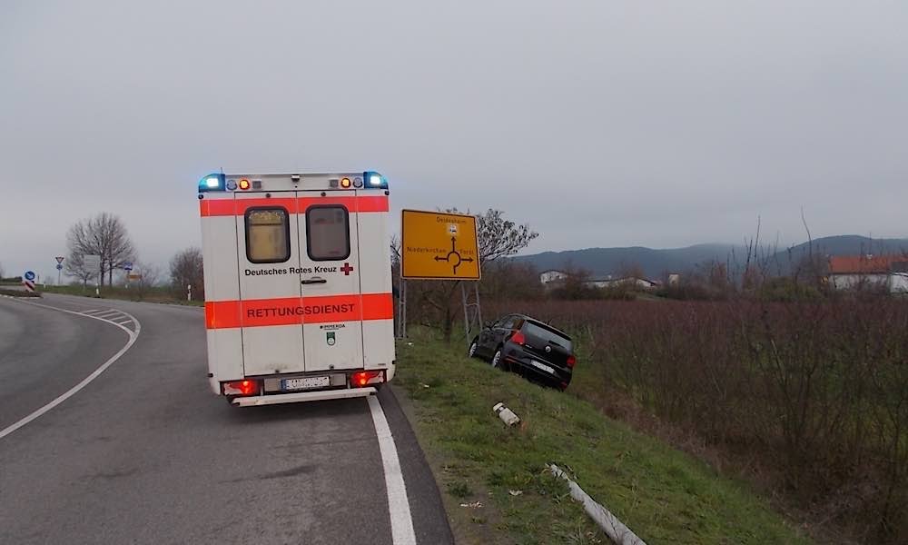 Unfallbeteiligtes Fahrzeug (Foto: Polizei RLP)