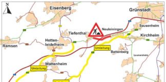 Umleitungsstrecke (Quelle: LBM Speyer)