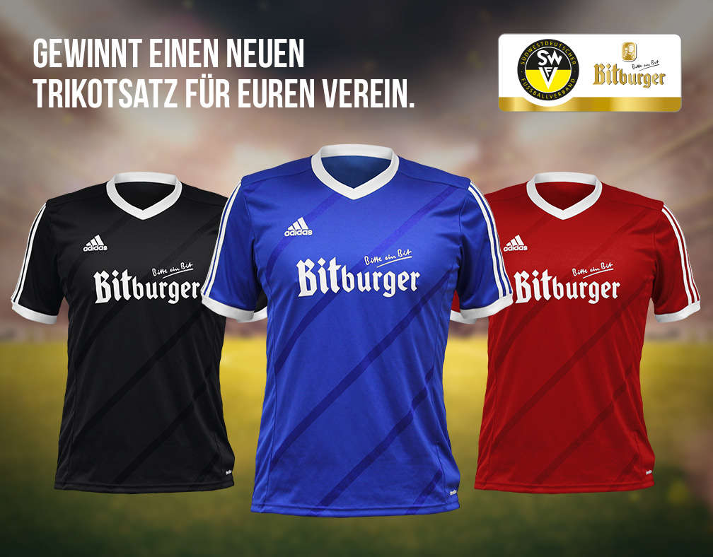 Bitburger Trikotsatz (Foto: SWFV)