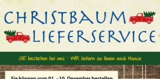 Christbaumlieferservice der Service Clubs Lions und Rotary