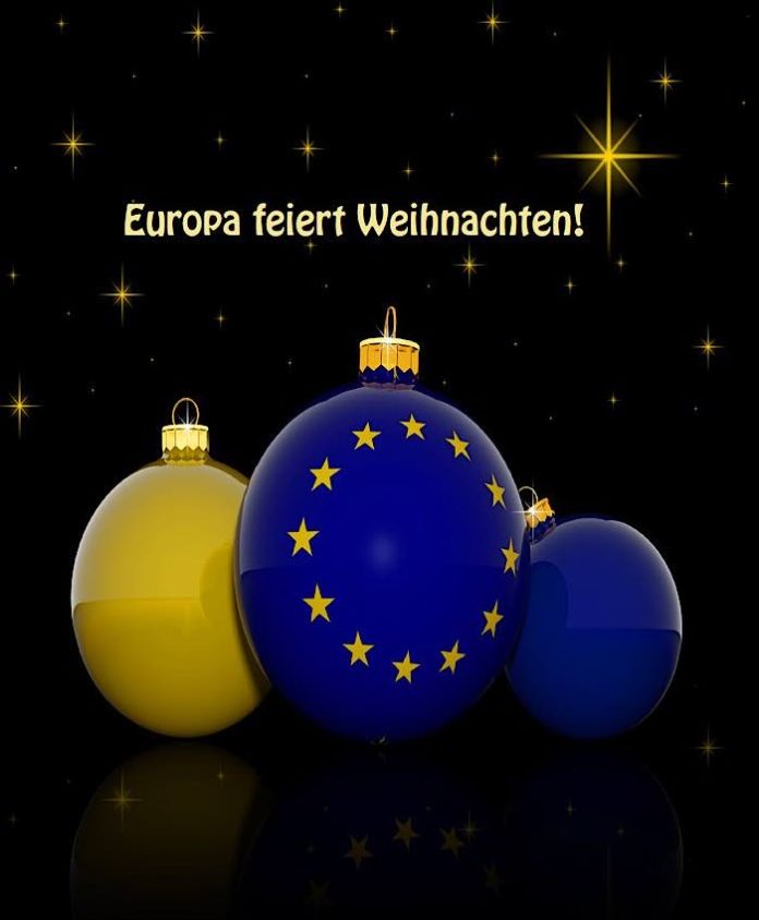 Das Weihnachtsbuch „Europa feiert Weihnachten“ (Quelle: Europe Direct Darmstadt)