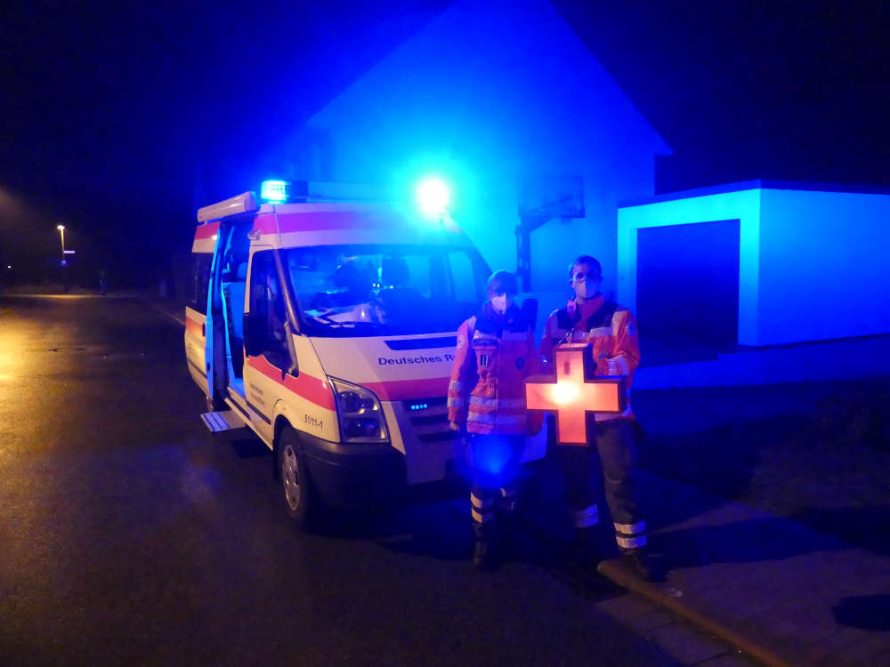 DRK-Helfer (Foto: Medienteam Feuerwehr Neustadt)