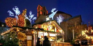 Weihnachtsstimmung am Kirchplatz St. Stephan (Foto: Stadt Karlsruhe)