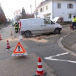 Verkehrsunfall im Mühlweg (Foto: Feuerwehr Neustadt)
