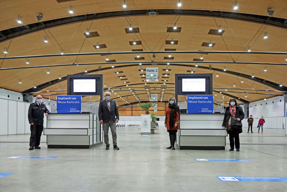 Karlsruhe Messe Zentrales Imfzentrum (Foto: Klaus Eppele)