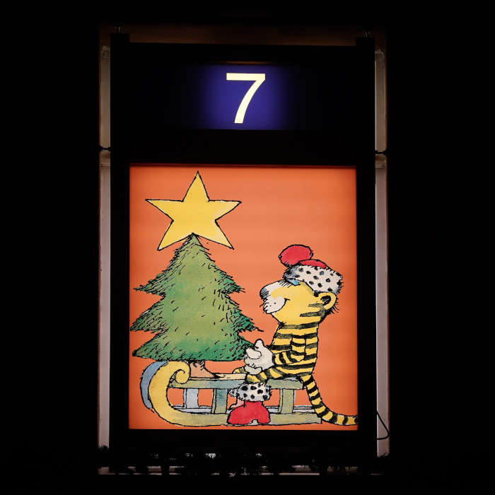 Janosch XXL-Adventskalender Neustadt 2020 (Foto: Reinhard Schnell)
