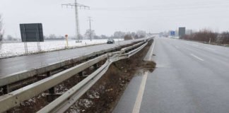 Mittelschutzplanke in Fahrtrichtung Neustadt (Foto: Polizei RLP)