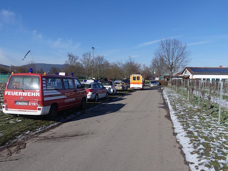 Einsatz im Bereich Sportzentrum Pferdsaliment (Foto: Feuerwehr Neustadt)