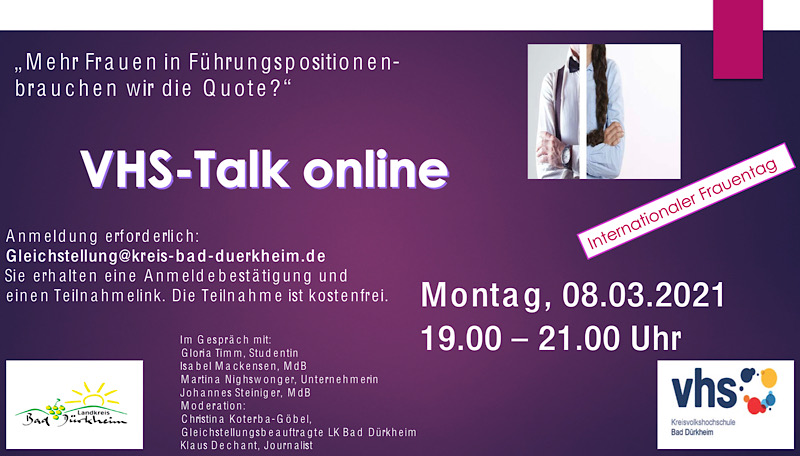 VHS-Talk online (Quelle: KVHS Bad Dürkheim)