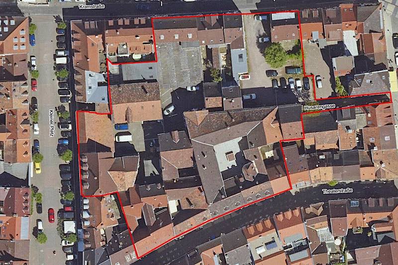 Das innerstädtische Quartier Ufersche Höfe soll komplett neu gestaltet und aufgewertet werden. (Quelle: Stadt Landau)