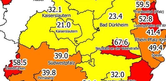 7-Tage-Inzidenz am 25.02.2021 (Quelle: MdI)