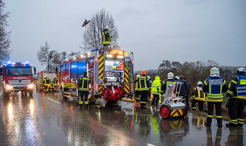 Unfall auf der B 47 (Foto: Helmut Dell)