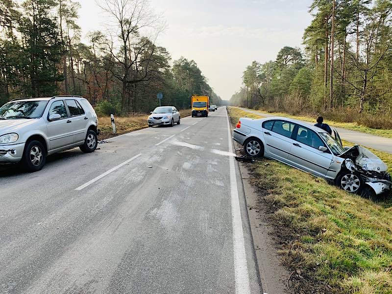 Verkehrsunfall auf der L 530 (Foto: Polizei RLP)