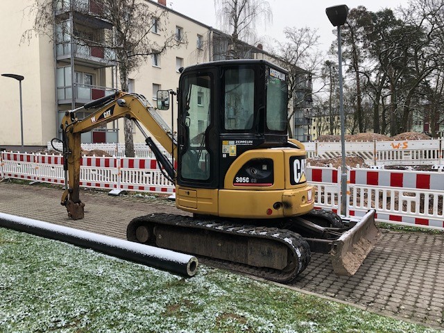 Sachbeschädigung von Kleinbaggern