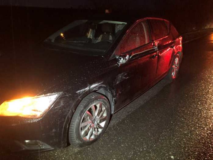 B47, Gem. Hohen-Sülzen, Unfallbeschädigter PKW