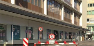 Die Schranke in der Fressgasse (Foto: Stadt Mannheim)