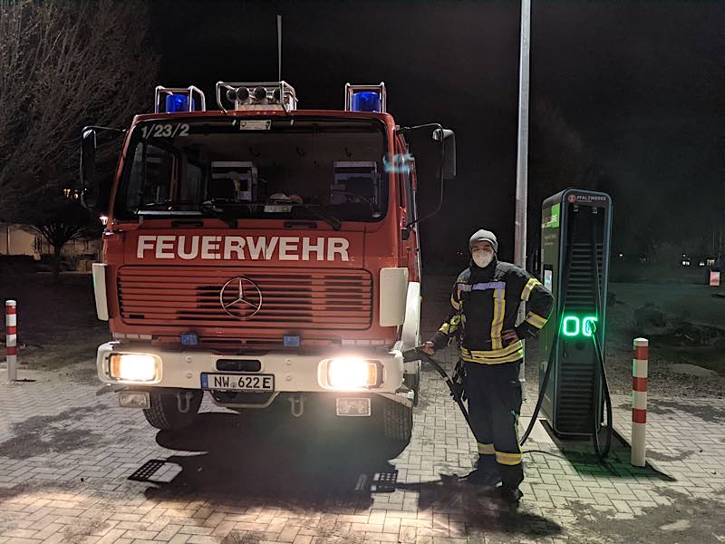 Das erste umgerüstete Tanklöschfahrzeug (Foto: Feuerwehr Neustadt)