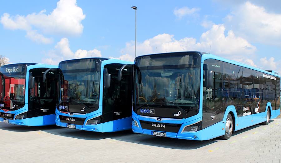 Neue Busse für das Linienbündel „Germersheim Süd“ (Foto: Jan Kowalski/DB Regio Bus Mitte)