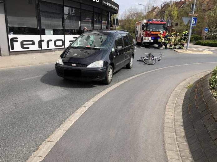 Verkehrsunfall mit Fahrradfahrer