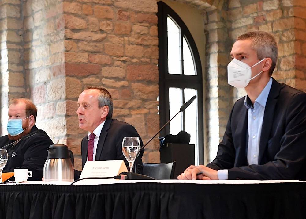 Pressegespräch mit Kulturminister Konrad Wolf (Foto: Kai Mehn)