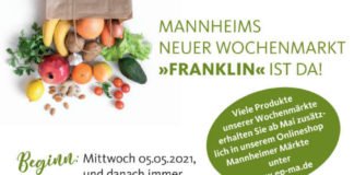 Wochenmarkt im Stadtteil Franklin (Quelle: Event & Promotion Mannheim)