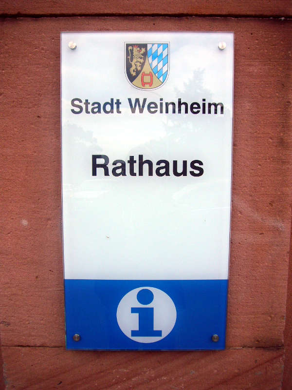 Rathaus Weinheim (Foto: Hannes Blank)
