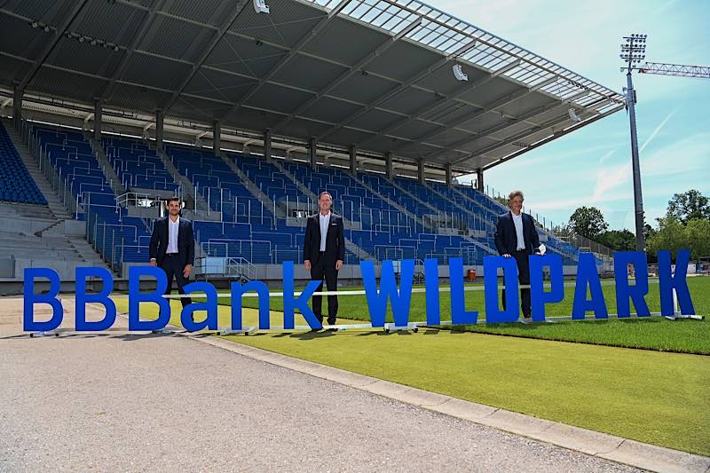 Vorstellung des neuen Stadionnamens (Foto: KSC/GES Sportfoto/Helge Prang)