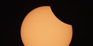 Partielle Sonnenfinsternis aus dem Jahr 2015 (Bildnachweis: Sven Melchert)