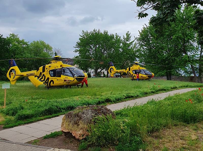 Im Einsatz waren zwei Rettungshubschrauber (Foto: Polizei RLP)