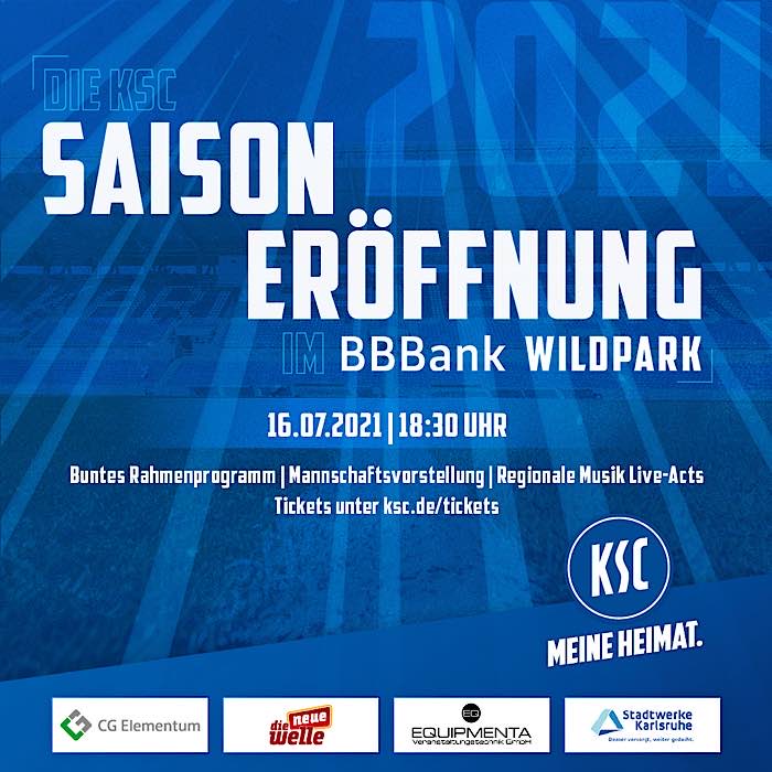 KSC-Saisoneröffnung 2021/22 im BBBank Wildpark (Quelle: KSC)