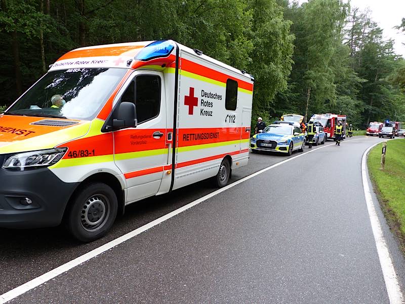 Einsatzfahrzeuge vor Ort (Foto: Feuerwehr Neustadt)