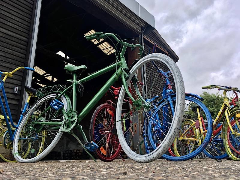 Bunte Fahrräder (Foto: Stadtverwaltung Neustadt)